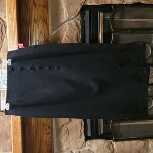 NWT Black Wool Skirt